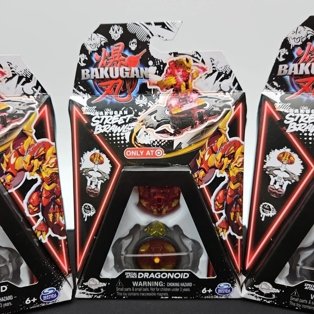Lot of 3 Bakugan Street‎ Brawl Special Attack Dragonoid Target Exclusive New